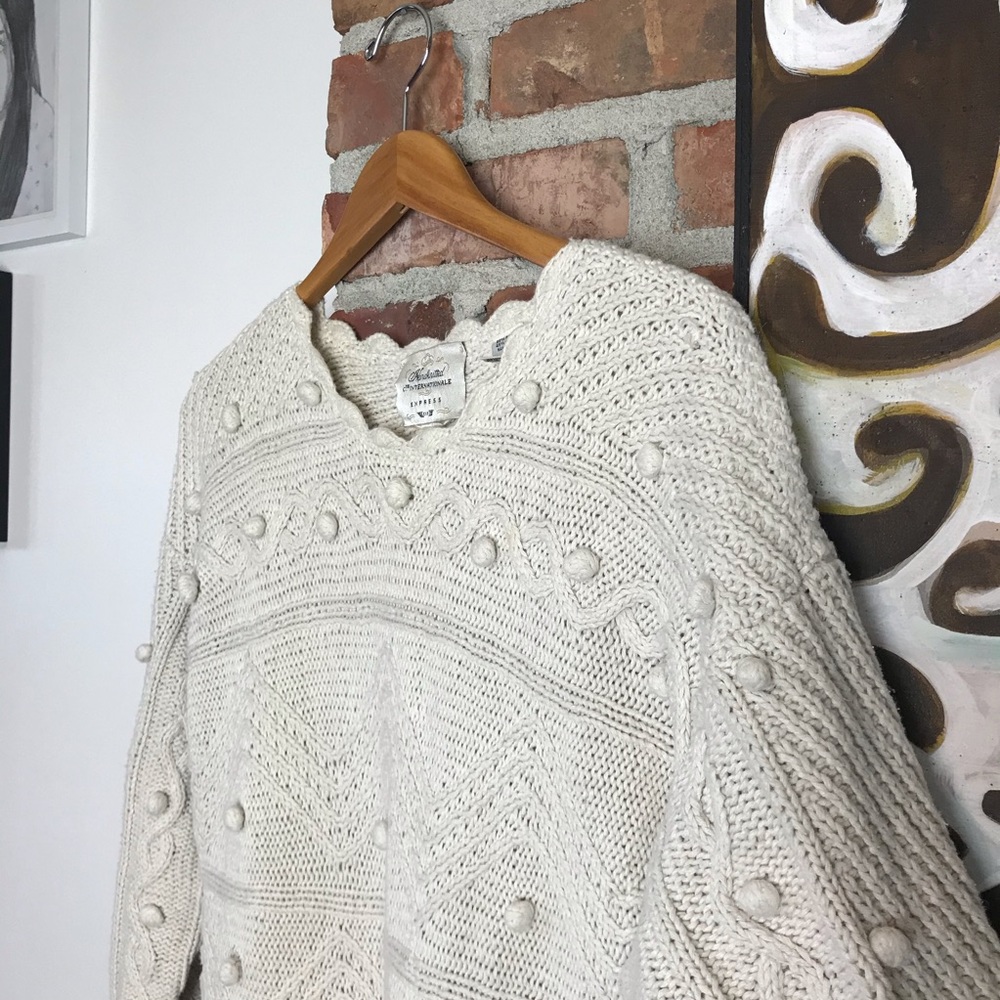 Vintage Pom-Pom Sweater Dress
